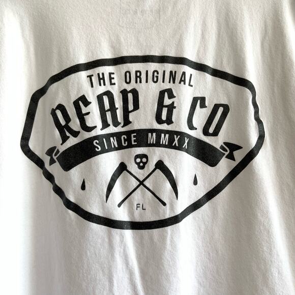 Reap & Co Barbershop Large Back Graphic T Shirt - Picture 4 of 5